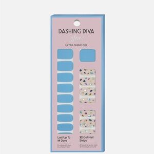 Dashing Diva Gloss Ultra Shine Gel Press-On Nails - Blue and Multicolor